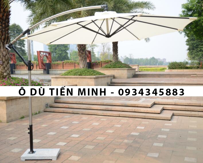 Ô lệch tâm vuông hợp kim xoay 360 độ loại 3x3m có đèn