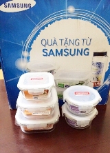 BỘ 5 HỘP THỦY TINH LOCK&LOCK SAMSUNG