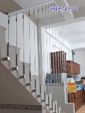 Lắp cáp tăng đơ cầu thang tại Đội Cấn