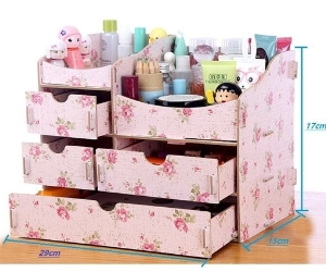 KỆ ĐỂ MĨ PHẨM LẮP GHÉP HOA VĂN ĐẸP