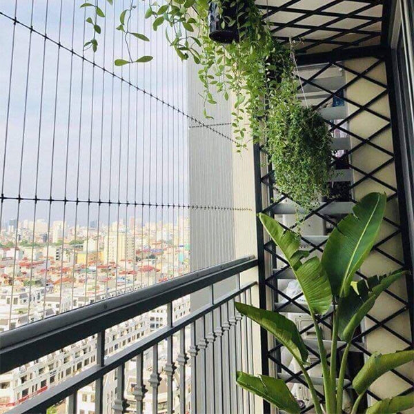 Lưới an toàn ban công chung cư tại Hà Nội